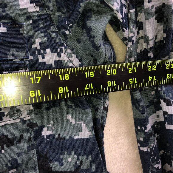 U.S. Navy Woman's Digital Military Jacket Uniform Small Camo Utility Collared Gr - Picture 4 of 15